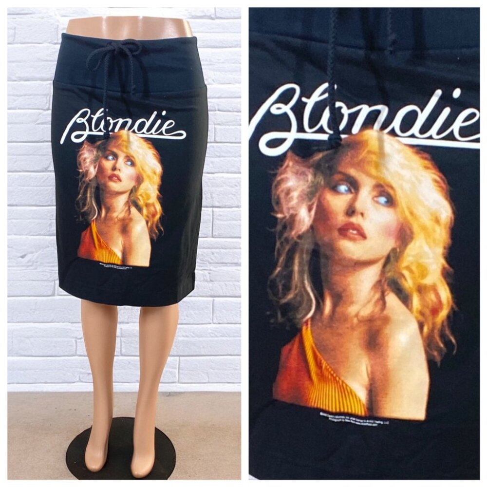 NWOT Debbie Harry Blondie Skirt Black Size Medium - Picture 2 of 8